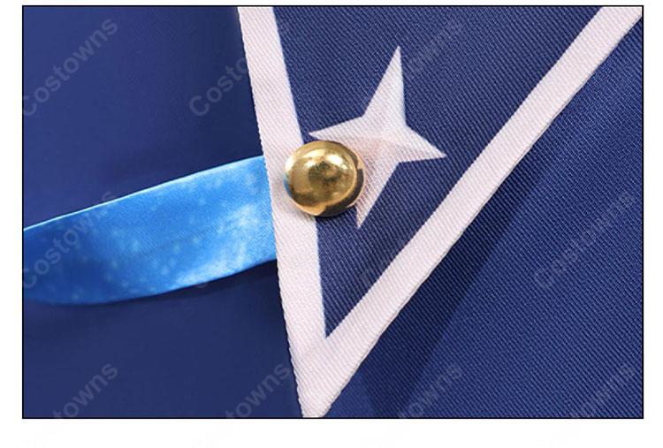 バーチャルYouTuber 雨海ルカ コスプレ衣装 衣領装飾の細部アップ