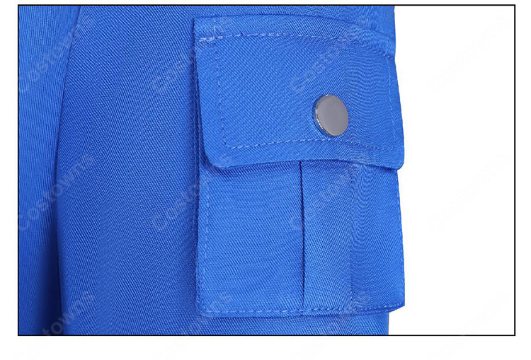 バーチャルYouTuber 雨海ルカ コスプレ衣装 袖ポケット装飾の細部