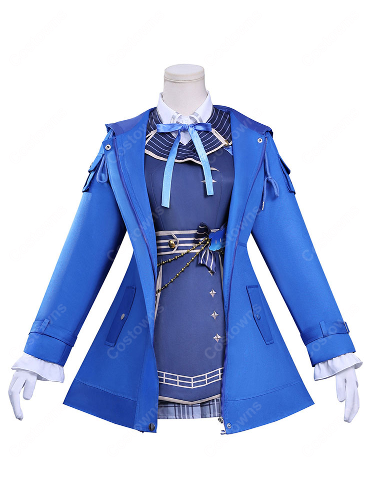 バーチャルYouTuber 雨海ルカ コスプレ衣装 正面全体図 高品質再現