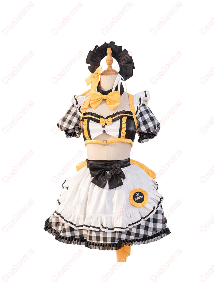 NIKKE ニケ モダニア コラボカフェ メイド コスプレ衣装 勝利の女神:NIKKE GALLERYコラボカフェ モダニア カフェ店員衣装