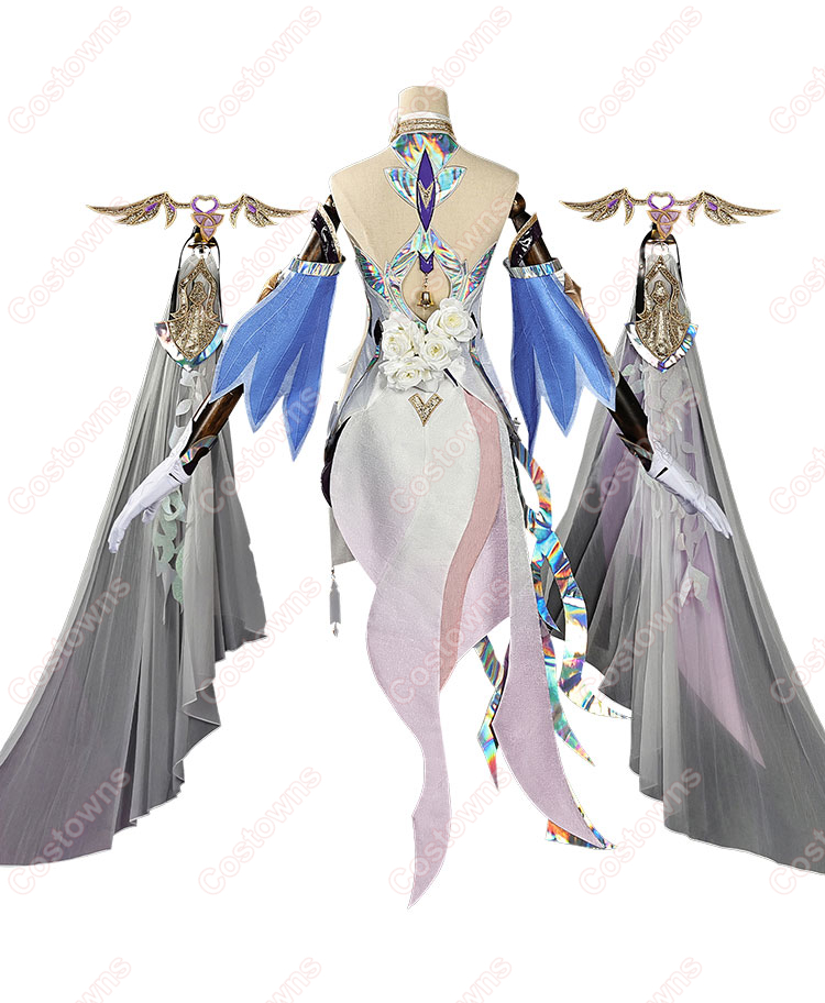 崩壊3rd エリシア 真我・人の律者 コスプレ衣装 舞踏会 ゲスト ドレス-4