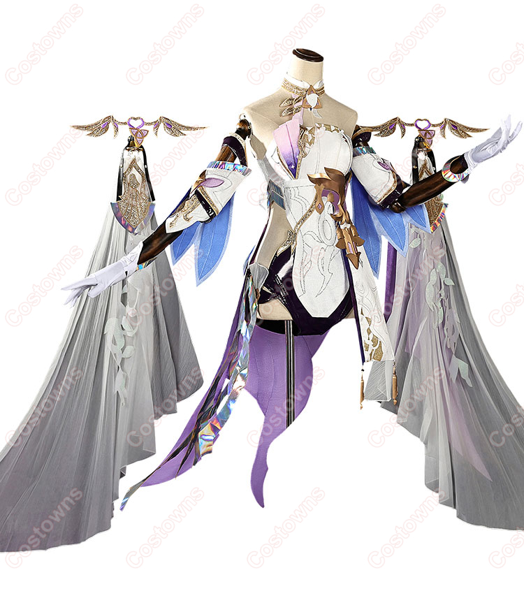 崩壊3rd エリシア 真我・人の律者 コスプレ衣装 舞踏会 ゲスト ドレス-3