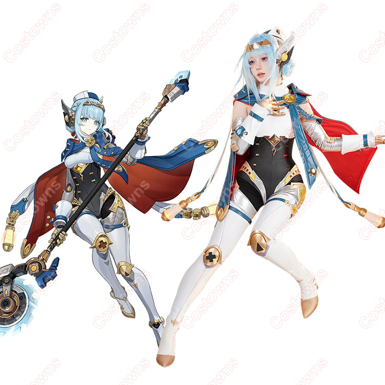 原神 イネファ 女性型ロボット コスプレ衣装-1