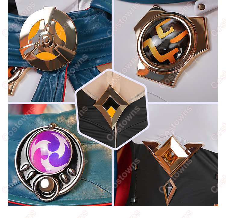 原神 イネファ 女性型ロボット コスプレ衣装-13