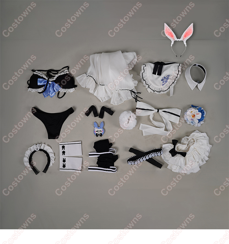 hololive ホロライブ 兎田ぺこら コスプレ衣装 ホロナツパラダイス新衣装 メイド 水着-20