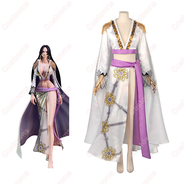 ONE PIECE ワンピース ボア・ハンコック 白色コスチューム コスプレ衣装 キャラクター着用イメージ