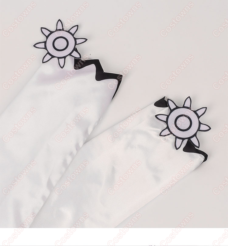 ONE PIECE ボア・ハンコック 白色コスチューム コスプレ衣装 袖部分のディテール