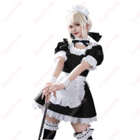 Fate/stay night アルトリア・ペンドラゴン セイバー メイド服 コスプレ衣装(FATEシリーズ コスプレ衣装)