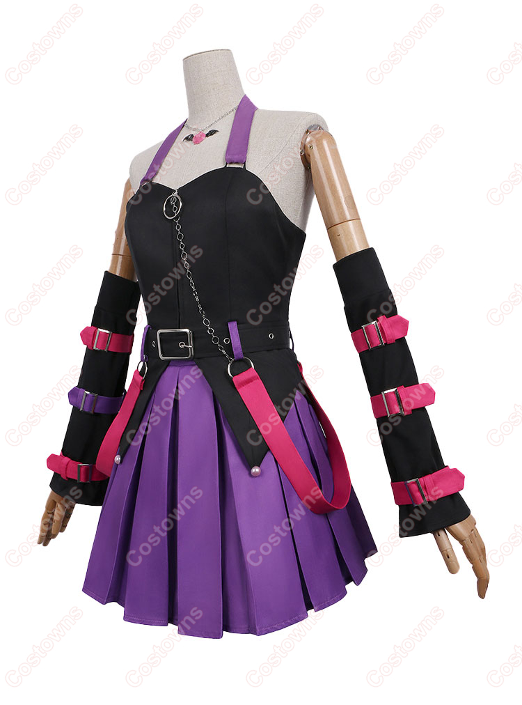 ガールズバンドクライ×サンリオキャラクターズ 海老塚智×クロミ コスプレ衣装-3