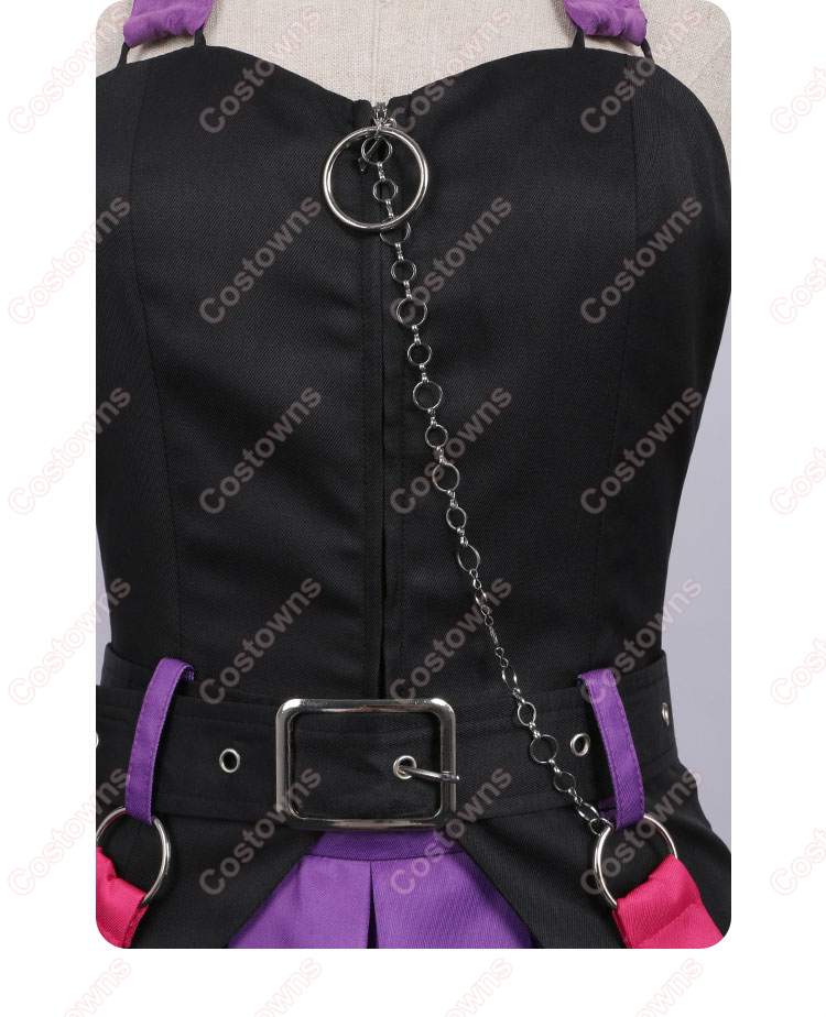 ガールズバンドクライ×サンリオキャラクターズ 海老塚智×クロミ コスプレ衣装-7