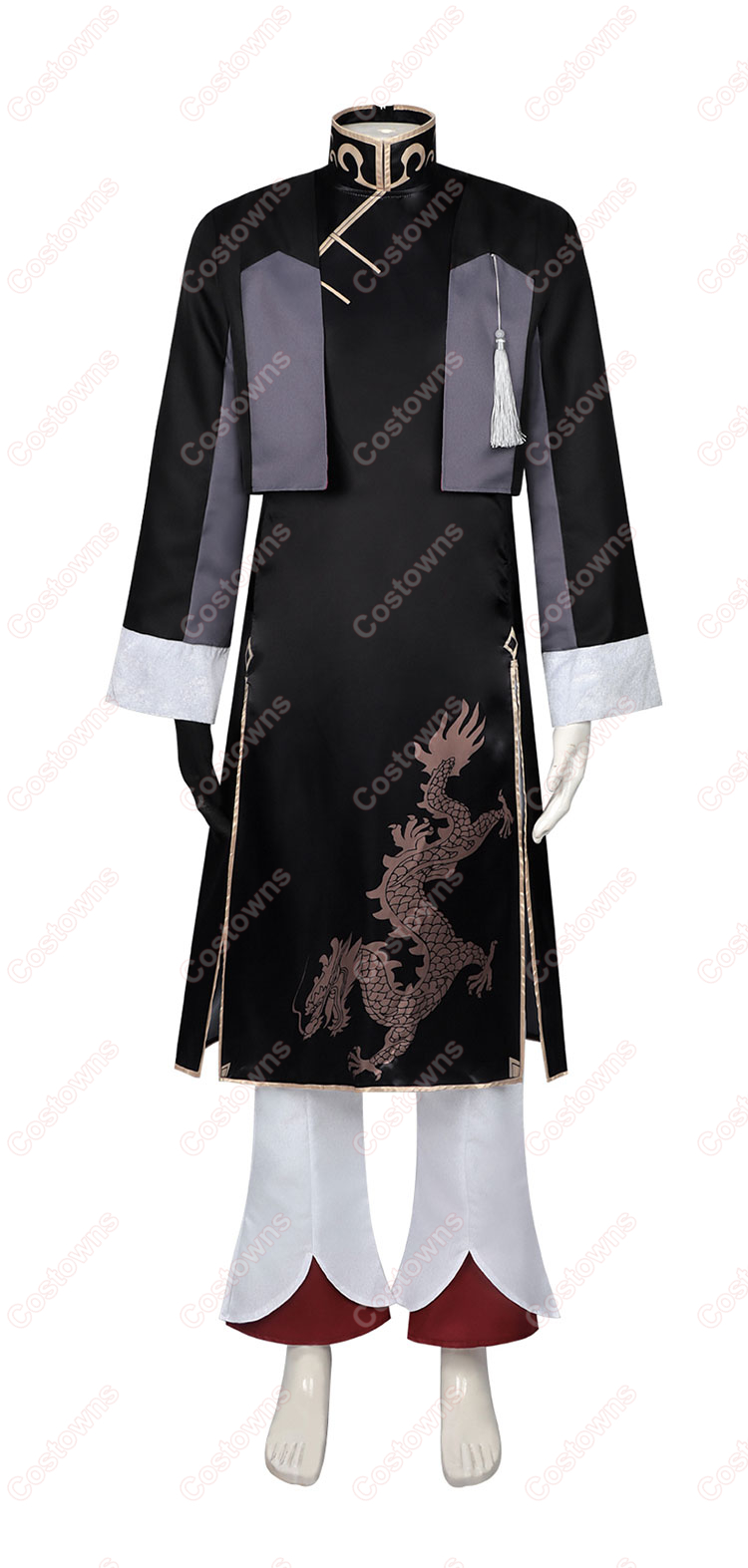 文豪ストレイドッグス 芥川龍之介 中華風  コスプレ衣装-2