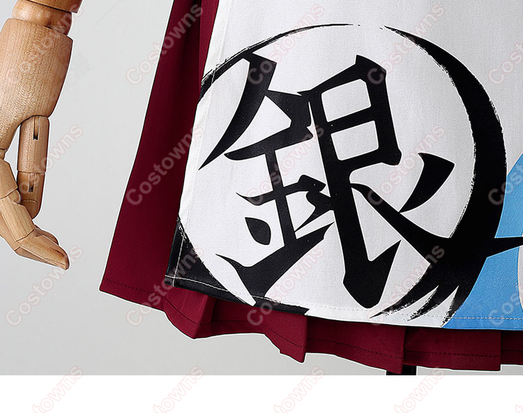 銀魂 かふぇあんどばー万事屋銀ちゃん 神楽 ウエイター コスプレ衣装-7