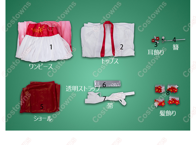 薬屋のひとりごと  猫猫 壬氏様との街歩き コスプレ衣装-9