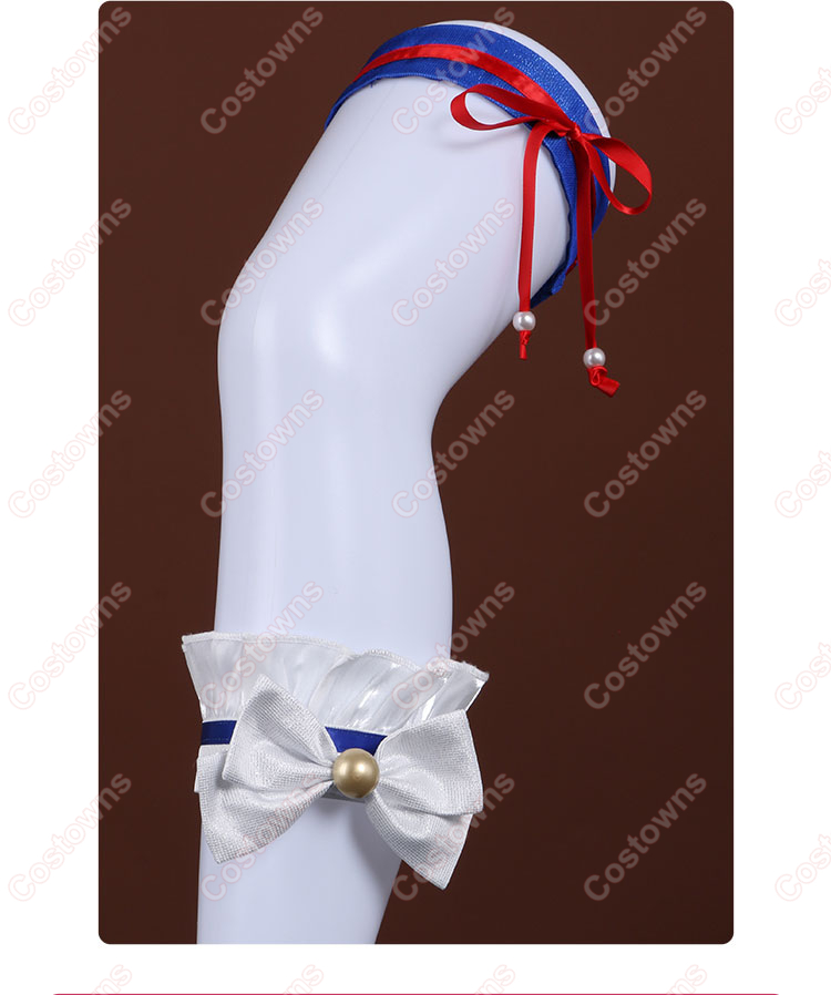 プロジェクトセカイ カラフルステージ！ feat. 初音ミク 最強アイドルスマイル！ 桃井愛莉 ブルーマリン・クルースタイル コスプレ衣装-13