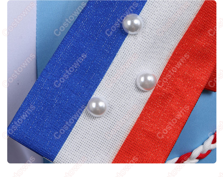 プロジェクトセカイ カラフルステージ！ feat. 初音ミク 最強アイドルスマイル！ 桃井愛莉 ブルーマリン・クルースタイル コスプレ衣装-10