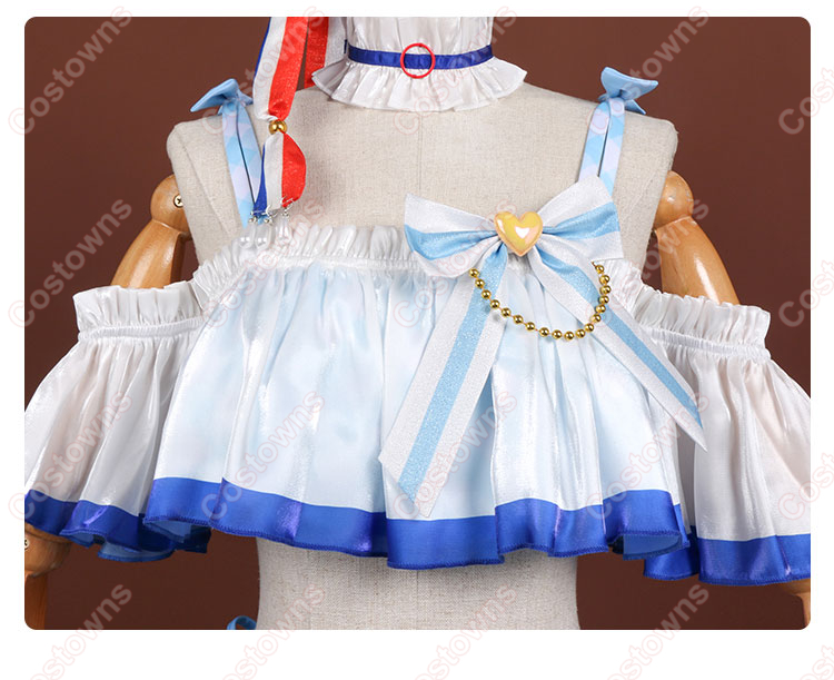 プロジェクトセカイ カラフルステージ！ feat. 初音ミク 最強アイドルスマイル！ 桃井愛莉 ブルーマリン・クルースタイル コスプレ衣装-5