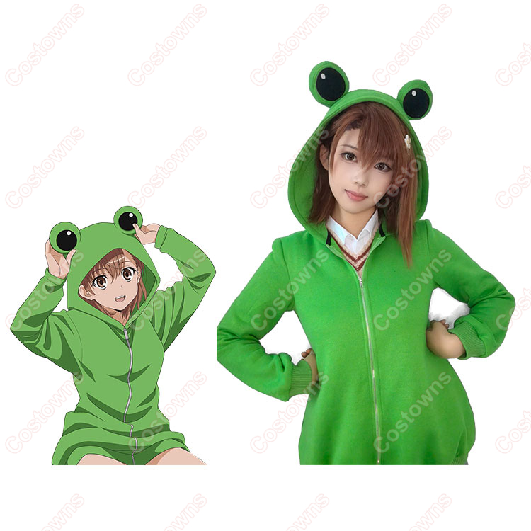 とある科学の超電磁砲T 御坂美琴 ゲコ太の着ぐるみパジャマ コスプレ衣装-1