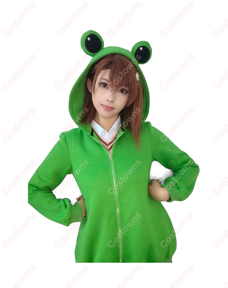 とある科学の超電磁砲T 御坂美琴 ゲコ太の着ぐるみパジャマ コスプレ衣装-2