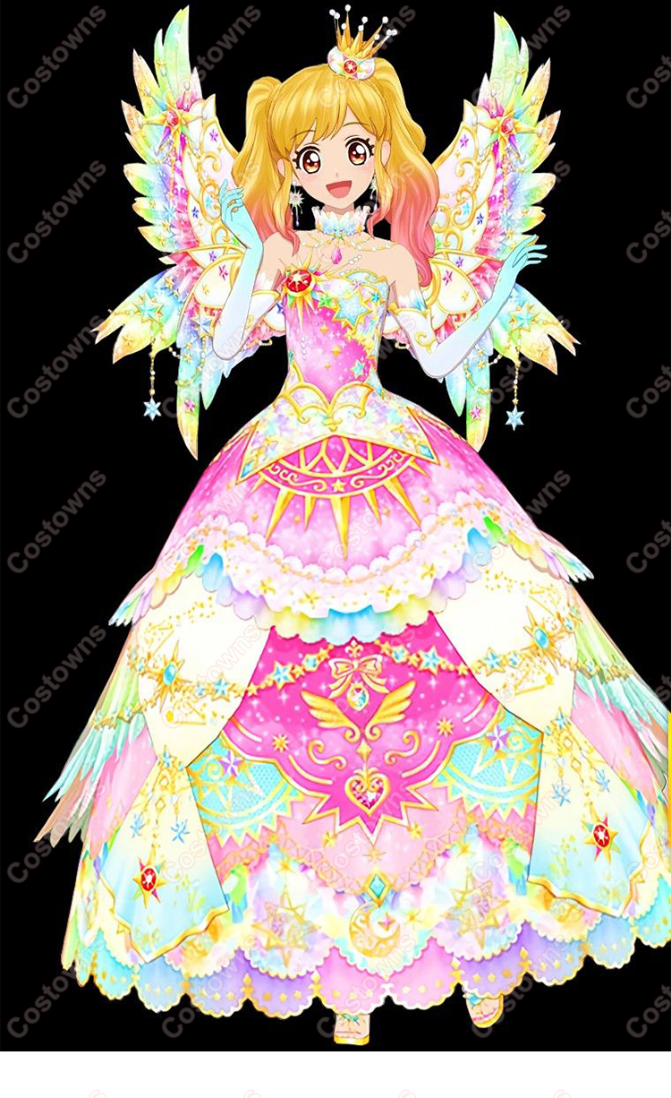 アイカツスターズ! 虹野ゆめ エターナルレインボーコーデ コスプレ靴-1