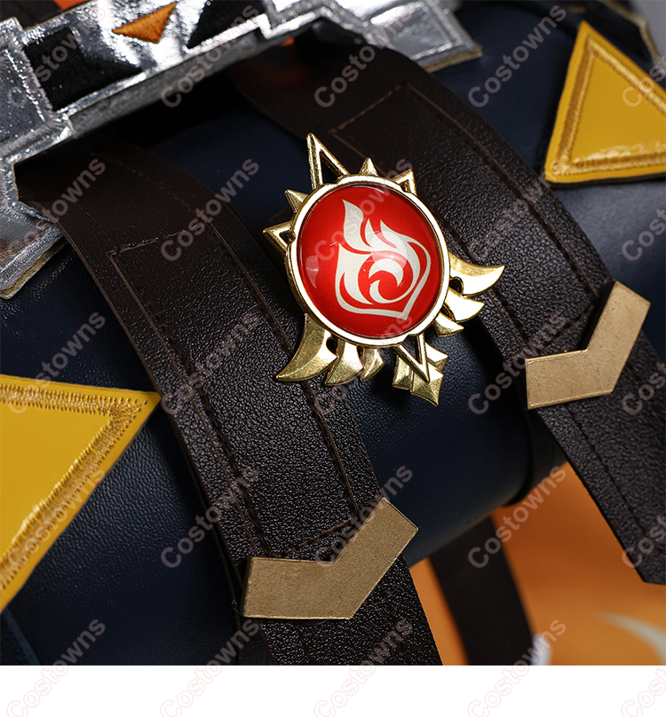 原神 ベネット 燃えろ！ラクガキ大冒険 コスプレ衣装-11