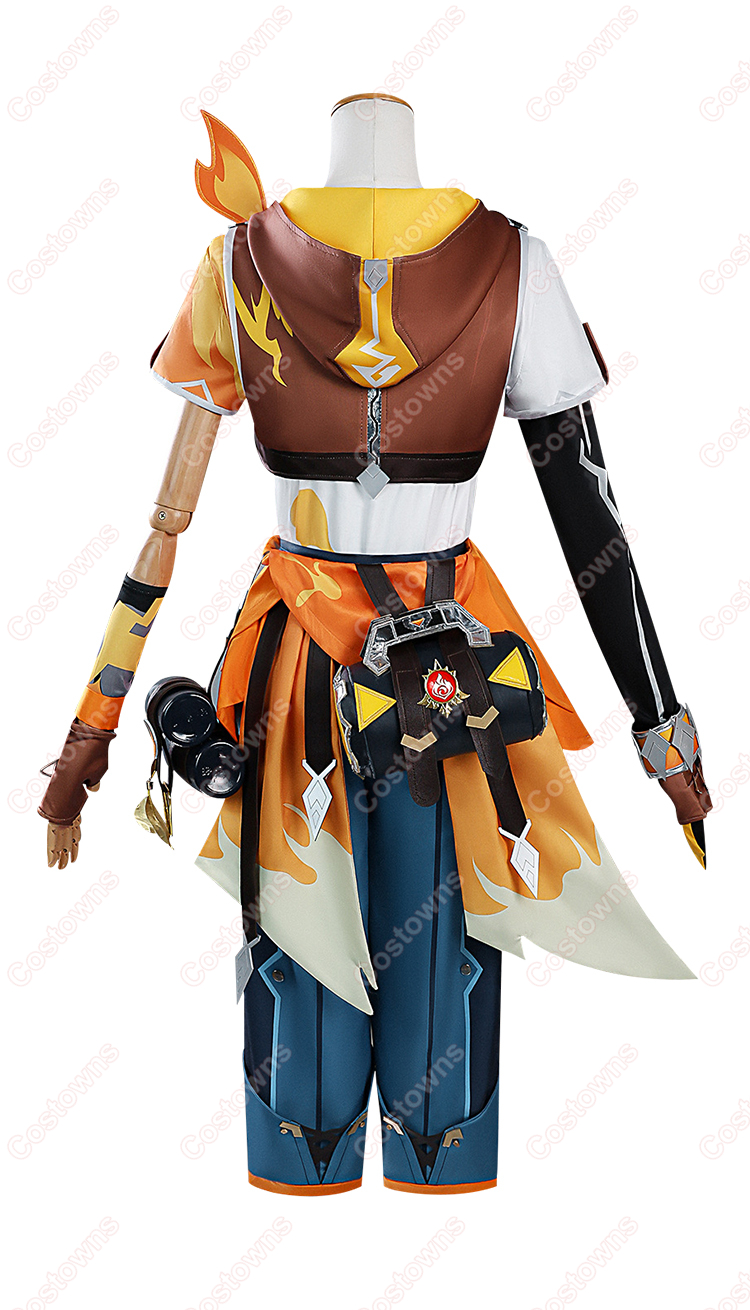 原神 ベネット 燃えろ！ラクガキ大冒険 コスプレ衣装-4
