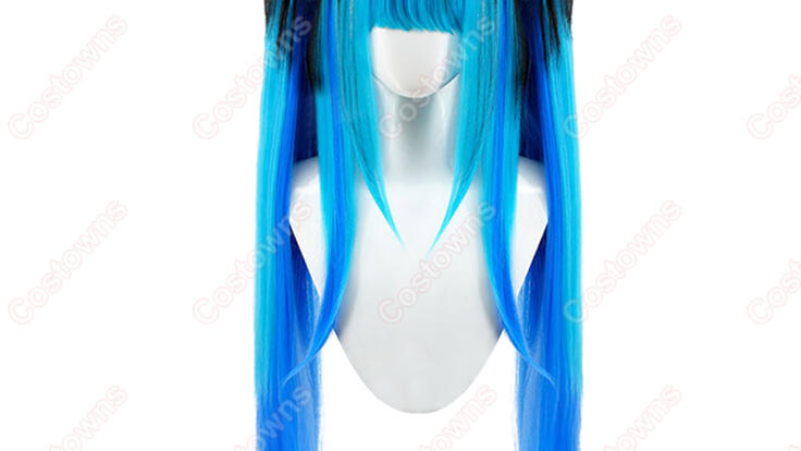 最終価格☆꒡̈⃝ 人毛100% レースウィッグ　 新品未使用 HUNDRED LINE -最終防衛学園- 凶鳥狂死香 コスプレウィッグ