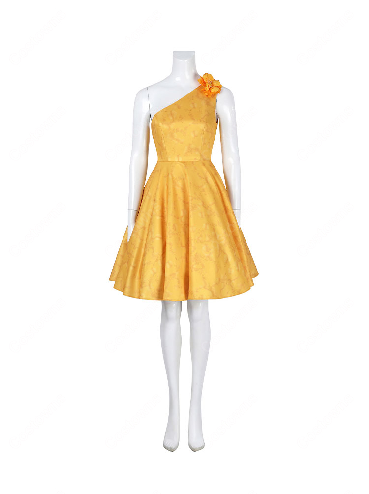 ズートピア2 ジュディ・ホップス コスプレ衣装 花柄ワンピース 映画ドレス ハロウィン仮装-2