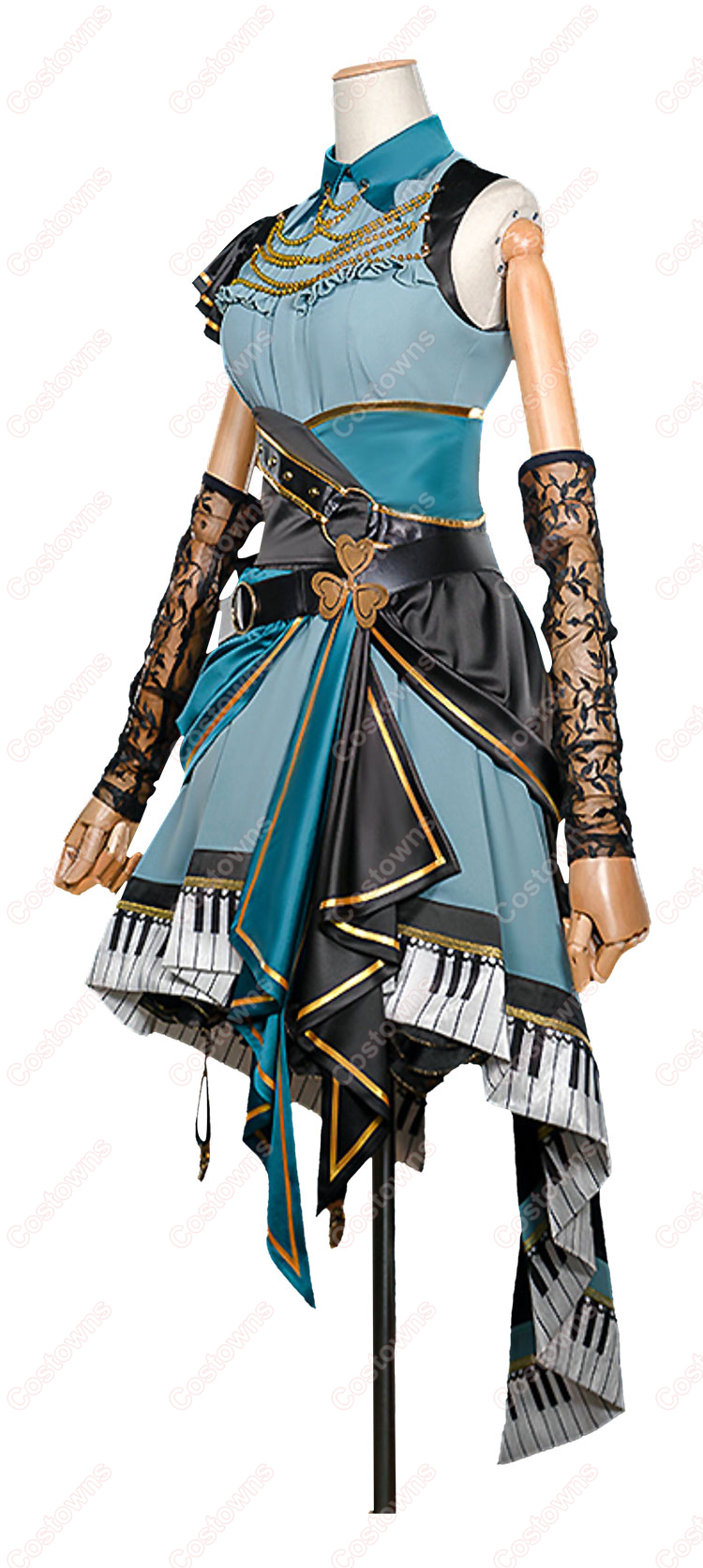 プロジェクトセカイ カラフルステージ! feat. 初音ミク おまんじゅうでリラックス♪ 日野森雫 ファシネイティング・アイドル コスプレ衣装-4