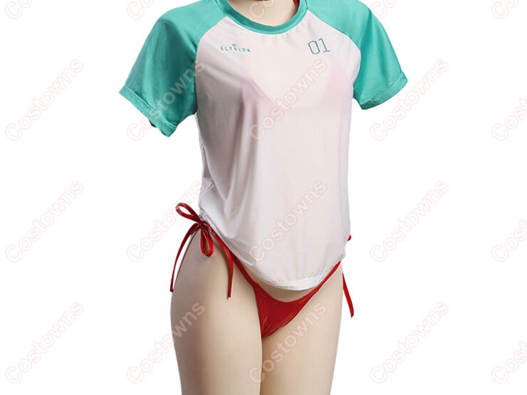 コスプレ衣装　NIKKE ニケ　ラピ　レッドフレーバー　水着 勝利の女神：NIKKE』「ラピ：レッドフード」が“透けシャツ”な