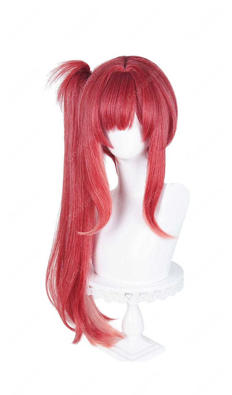勝利の女神:NIKKE ラピ：レッドフード「レッドフレーバー」 コスプレウィッグ-2