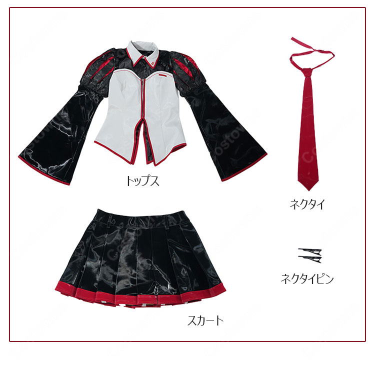 初音ミク亜種 雑音ミク コスプレ衣装-9