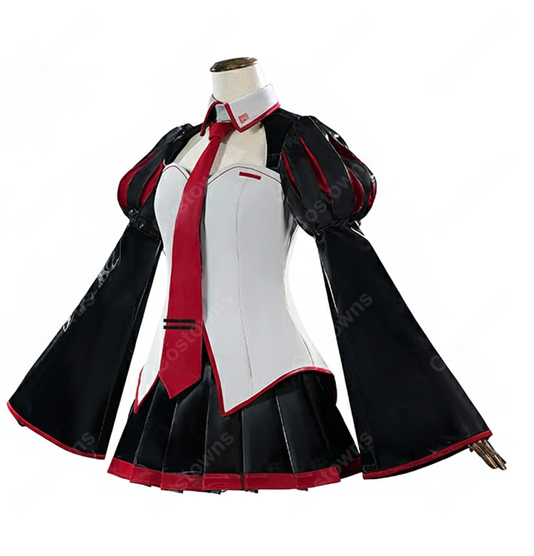 初音ミク亜種 雑音ミク コスプレ衣装-3