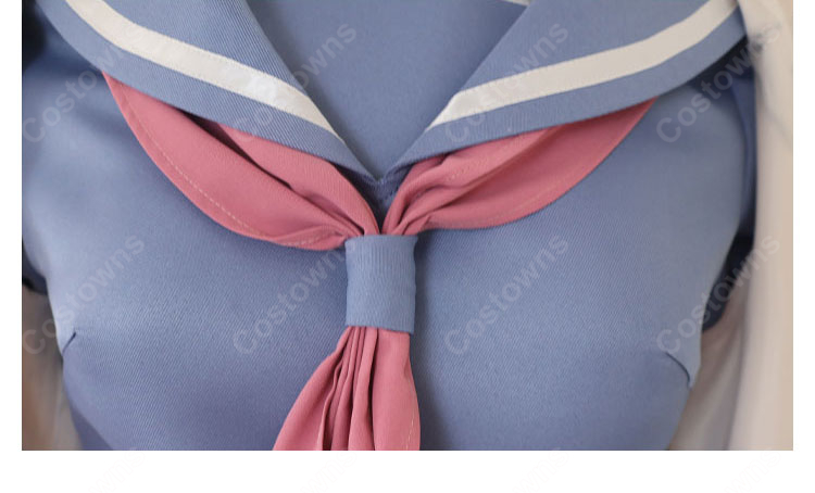 銀魂 3年Ｚ組銀八先生 神楽 コスプレ衣装 スタジャン セーラー服-8