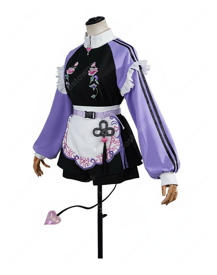 hololive ホロライブ 常闇トワ メイド風ジャージ衣装 コスプレ衣装-3