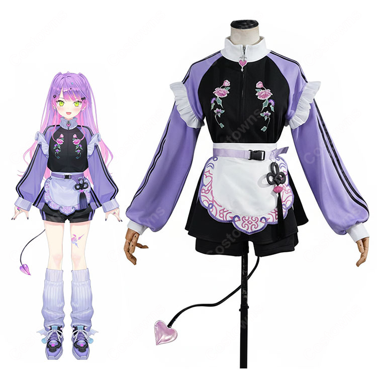 hololive ホロライブ 常闇トワ メイド風ジャージ衣装 コスプレ