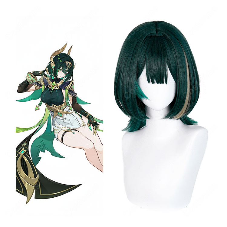 原神 ネフェル コスプレウィッグ-1