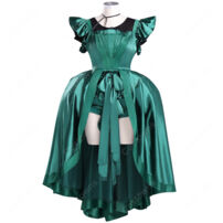 ウェンズデー アグネス・ミデル 緑ドレス コスプレ衣装(その他 コスプレ衣装)
