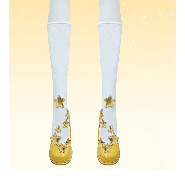 カードキャプターさくら 木之本桜 星のドレス コスプレ衣装-6