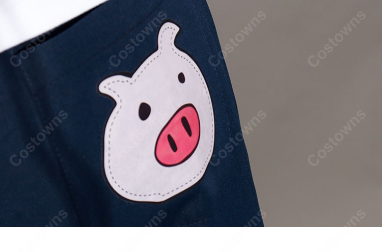 HUNDRED LINE -最終防衛学園- 丸子楽 私服 コスプレ衣装-9