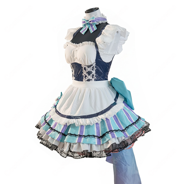 【即日発送】恋空少女 勝利の女神NIKKE リトルマーメイド コスプレ衣装 S 勝利の女神：NIKKE リトルマーメイド メイド服 コスプレ衣装 - Costowns