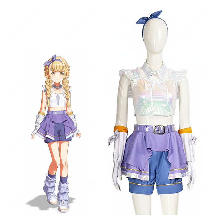 学園アイドルマスター 藤田ことね 雨上がりのアイリス アイドル衣装 コスプレ衣装-1