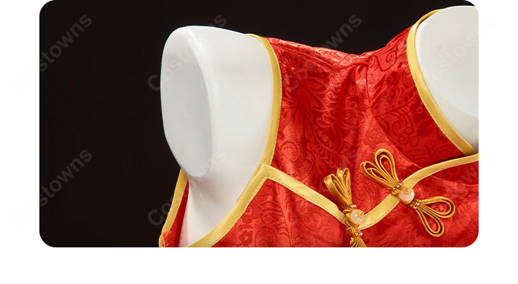 To LOVEる -とらぶる- 金色の闇 ヤミ  チャイナドレス コスプレ衣装-6