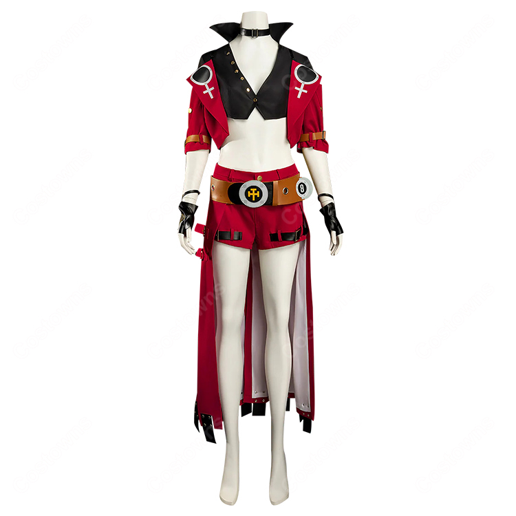ブリジット GUILTYGEAR コスプレ衣装 赤 55241d363e4ebb7946c7e67dcb60ed