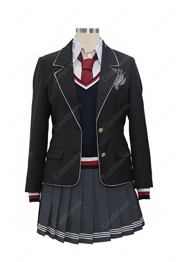 Fate/Grand Order 奏章II ジャンヌ・ダルク[オルタ] 刑部姫 学生服 コスプレ衣装-2