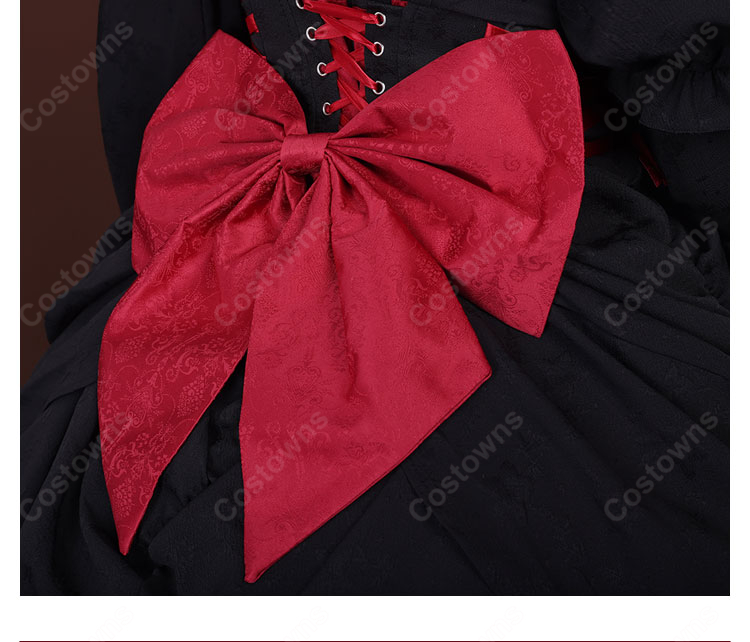 Re:ゼロから始める異世界生活 ラム ゴシックドレス姿 コスプレ衣装-9