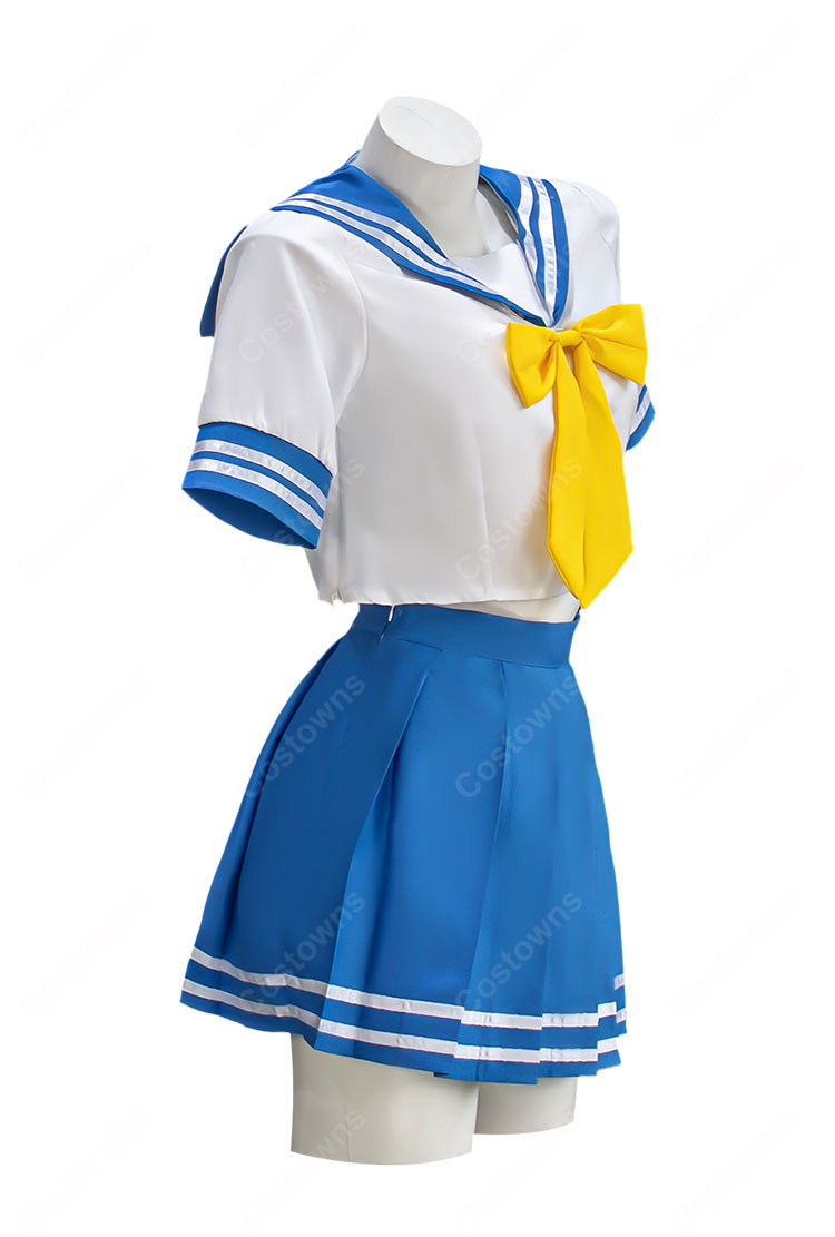 らき☆すた 泉こなた 夏服 コスプレ衣装 セーラー服-3