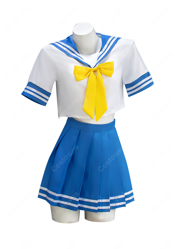 らき☆すた 泉こなた 夏服 コスプレ衣装 セーラー服-2