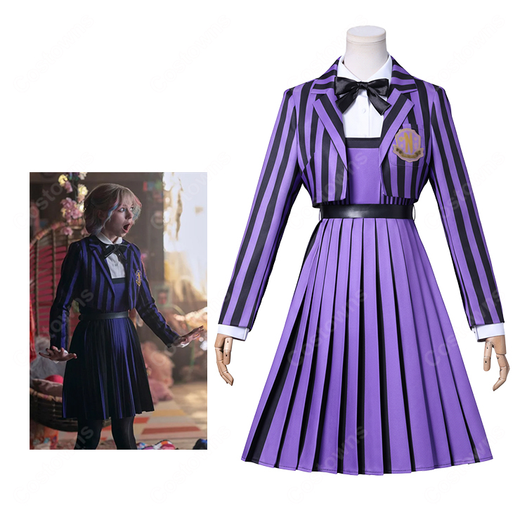 ウェンズデー シーズン2 パート2 イーニッド・シンクレア 制服 コスプレ衣装-1