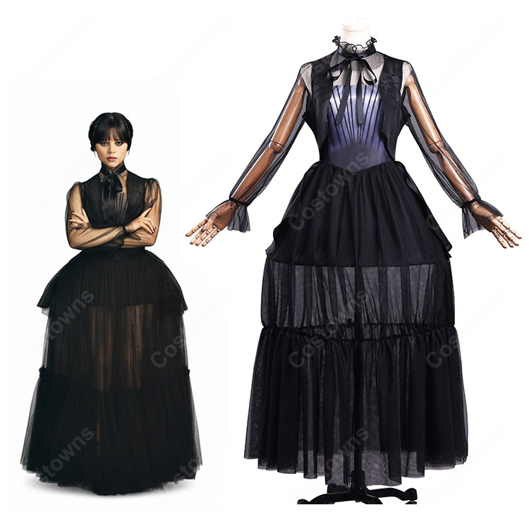 ウェンズデー シーズン2 パート2 ウェンズデー・アダムス ドレス コスプレ衣装-1