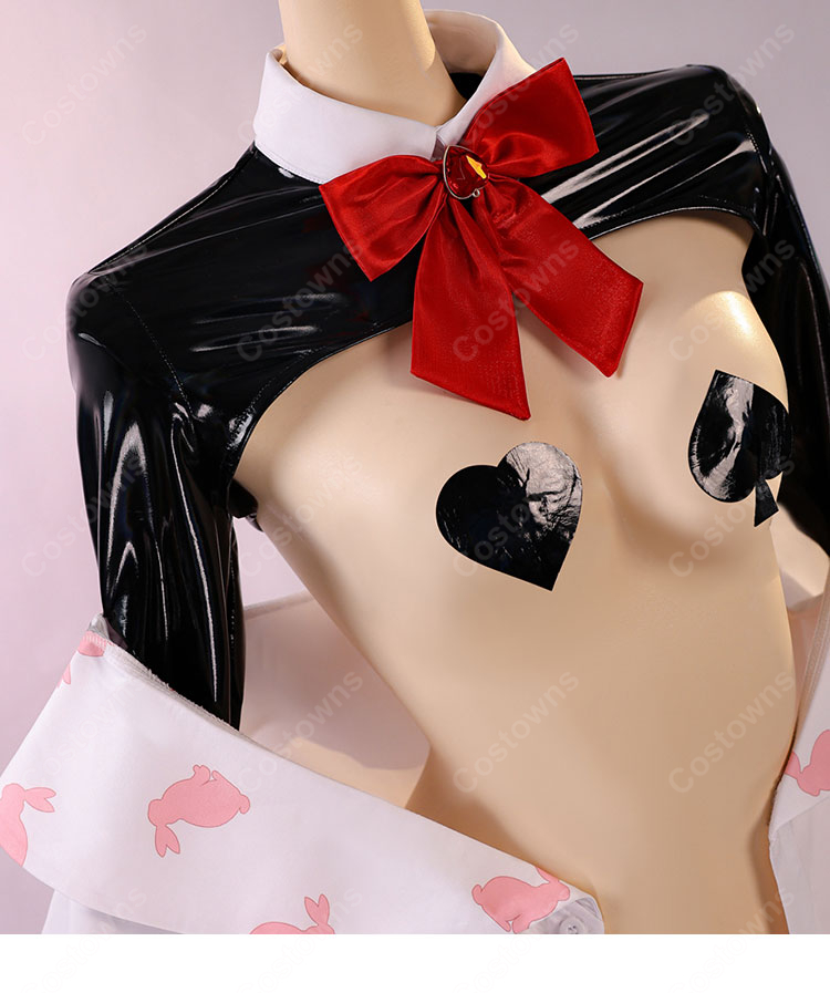 勝利の女神:NIKKE  ルージュ:アンラッキーラビット 逆バニー衣装 コスプレ衣装-6